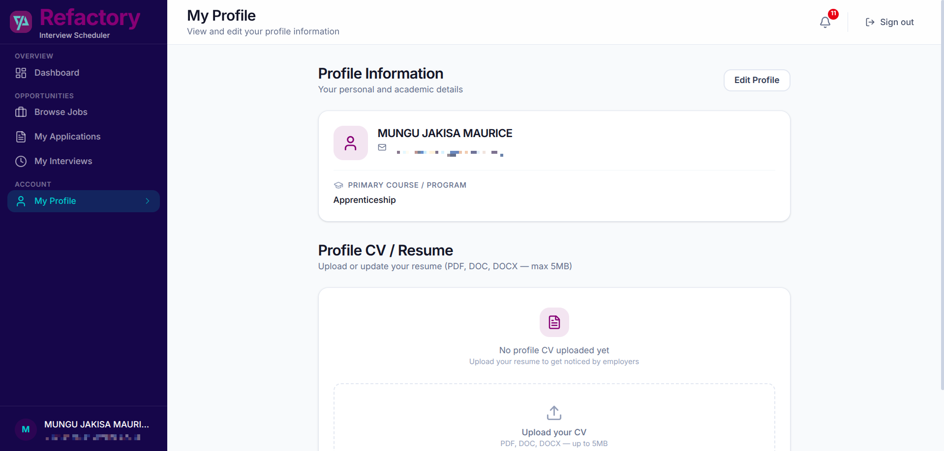 Refactory Interview Scheduler